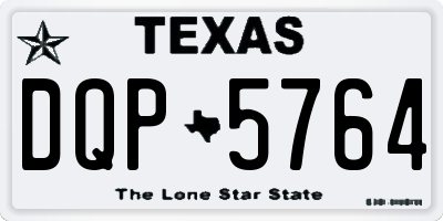 TX license plate DQP5764