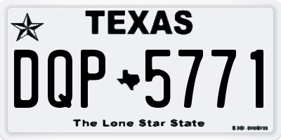 TX license plate DQP5771