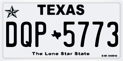 TX license plate DQP5773