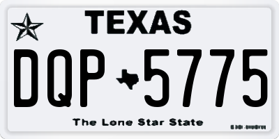 TX license plate DQP5775