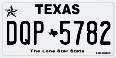 TX license plate DQP5782