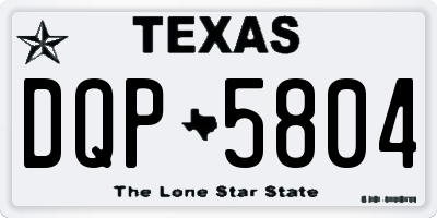 TX license plate DQP5804