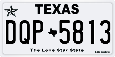 TX license plate DQP5813