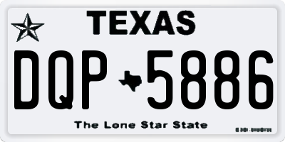 TX license plate DQP5886