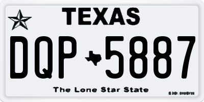 TX license plate DQP5887