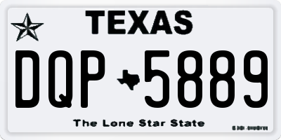 TX license plate DQP5889