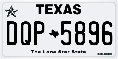 TX license plate DQP5896
