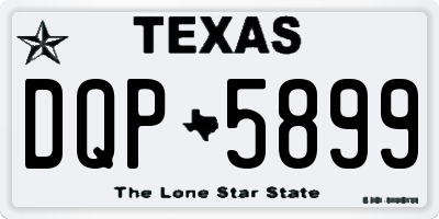 TX license plate DQP5899