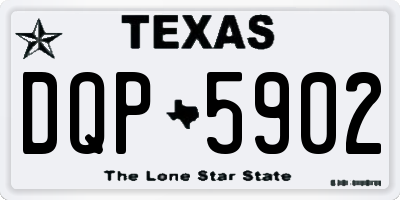 TX license plate DQP5902