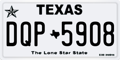 TX license plate DQP5908