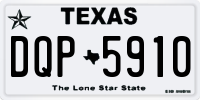 TX license plate DQP5910