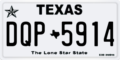TX license plate DQP5914