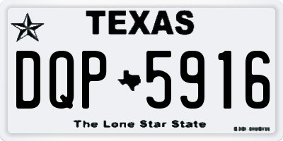TX license plate DQP5916