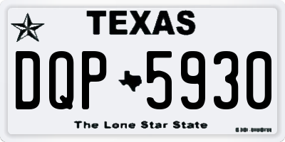 TX license plate DQP5930