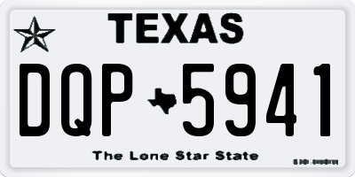 TX license plate DQP5941