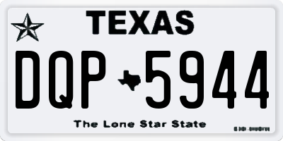 TX license plate DQP5944