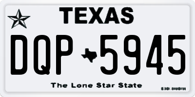 TX license plate DQP5945