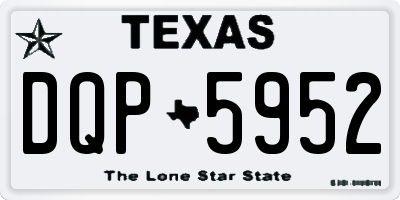 TX license plate DQP5952