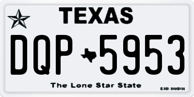 TX license plate DQP5953