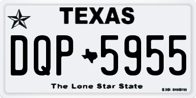 TX license plate DQP5955