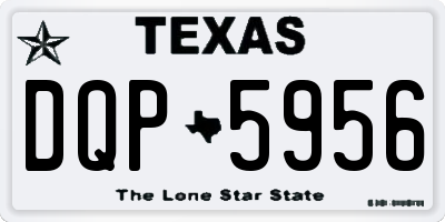 TX license plate DQP5956