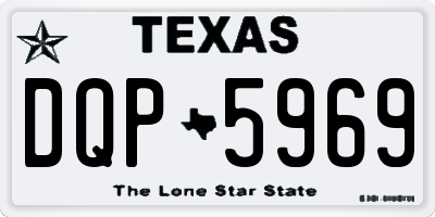 TX license plate DQP5969