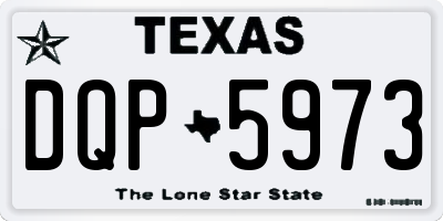 TX license plate DQP5973