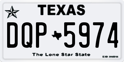 TX license plate DQP5974