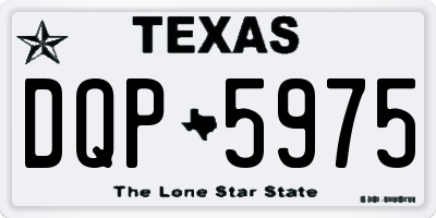 TX license plate DQP5975