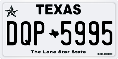 TX license plate DQP5995