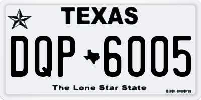 TX license plate DQP6005