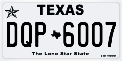 TX license plate DQP6007
