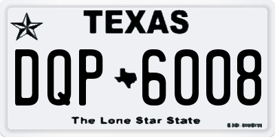 TX license plate DQP6008