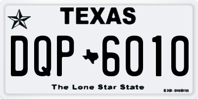 TX license plate DQP6010