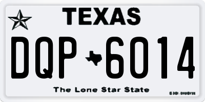 TX license plate DQP6014