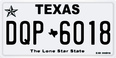 TX license plate DQP6018