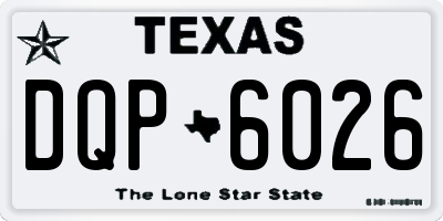 TX license plate DQP6026