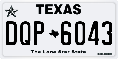 TX license plate DQP6043