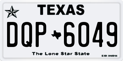 TX license plate DQP6049
