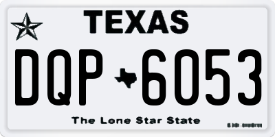 TX license plate DQP6053
