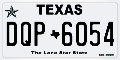 TX license plate DQP6054
