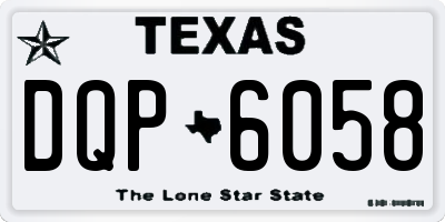 TX license plate DQP6058