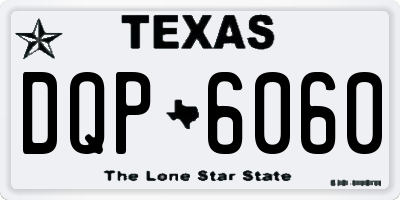 TX license plate DQP6060