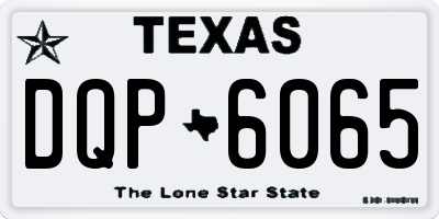 TX license plate DQP6065