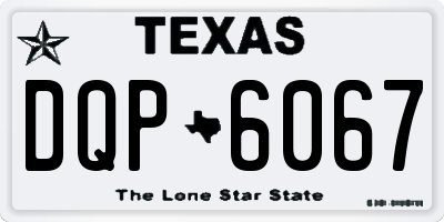 TX license plate DQP6067