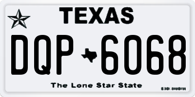TX license plate DQP6068