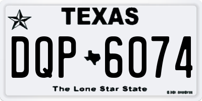TX license plate DQP6074