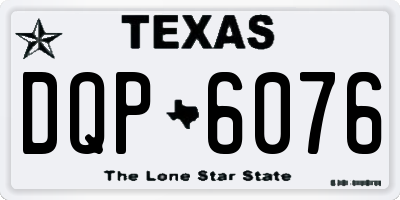 TX license plate DQP6076