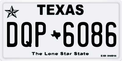 TX license plate DQP6086