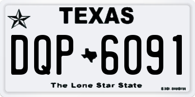 TX license plate DQP6091